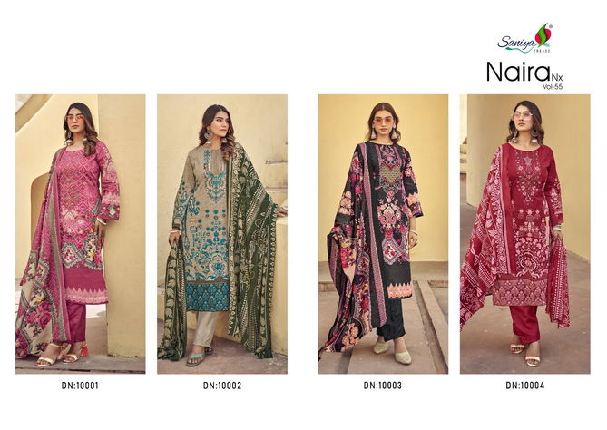 Naira Nx Vol 56 By Saniya Embroidery Cotton Pakistani Dress Material Wholesale Shop In Surat